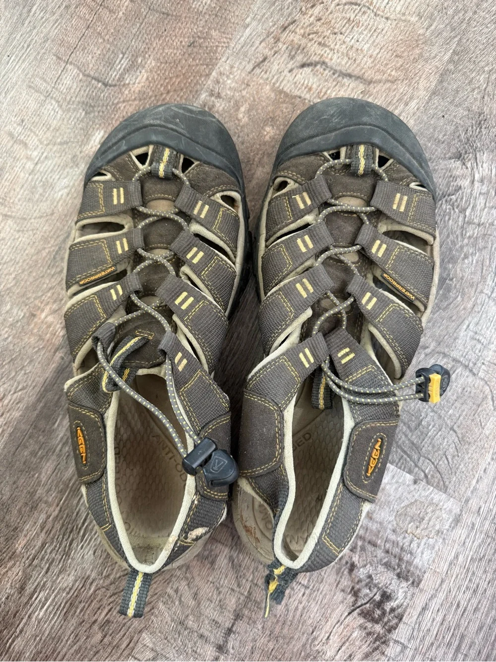 KEEN Women's Waterproof Sport Sandals in Charcoal & Teal 8